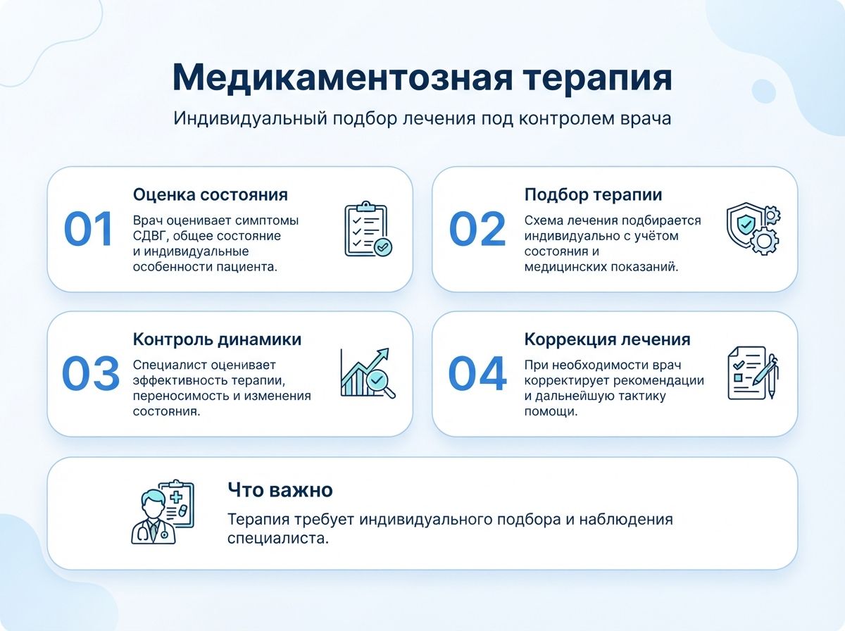Лечение СДВГ в Нижнем Тагиле у детей и взрослыхинфографика
